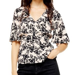Topshop Floral Blouse